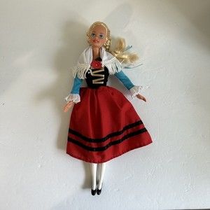 Vintage 1994 Special Edition German Barbie DOLLS OF THE WORLD COLLECTION Dressed